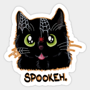 Spookeh Cat Sticker